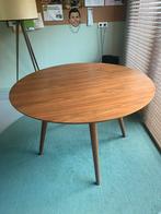 Ronde tafel 120 noten fineer, Huis en Inrichting, 100 tot 150 cm, 100 tot 150 cm, Rond, Gebruikt