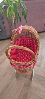 Vintage Rieten Poppenwagen, Ophalen of Verzenden, Gebruikt, Overige typen