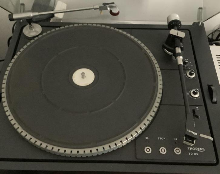 Thorens plateau met tussenschijf en mat, Audio, Tv en Foto, Platenspelers, Zo goed als nieuw, Thorens, Ophalen of Verzenden