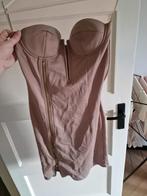 Strapless Bodycon Jurk met Rits - Roze/Nude, Beige, NLY, Ophalen of Verzenden, Maat 36 (S)