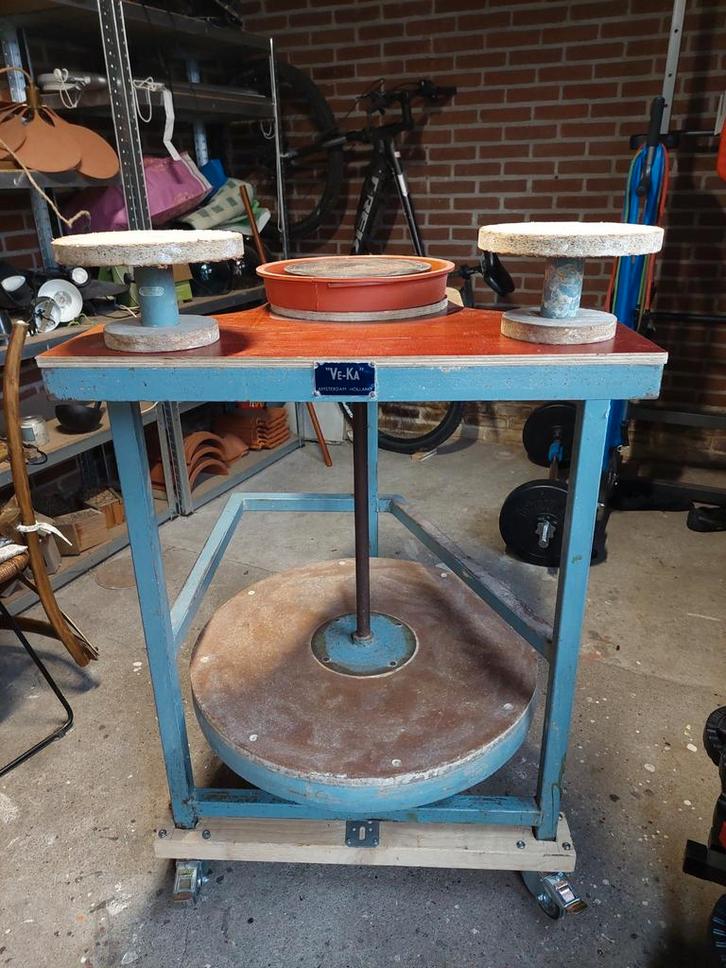 Veka Draaischijf schopschijf pottenbakken keramiek, Hobby en Vrije tijd, Pottenbakken, Gebruikt, Ophalen