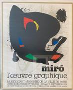 Miro tentoonstelling affiche Parijs 1974 in lijst, Ophalen, Gebruikt, Onbekend, Onbekend