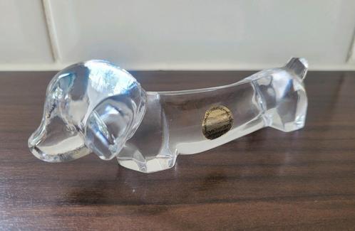 Royal Leerdam glazen takshond / teckel /Lucienne Bloch jr.30, Antiek en Kunst, Antiek | Glas en Kristal, Ophalen of Verzenden