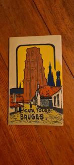 Vintage CATA Tours Brugge Reclamefolder, Ophalen of Verzenden, Gebruikt, Overige typen