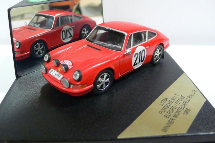porsche 911t monte carlo 1968 winnaar -vitesse  1/43, Hobby en Vrije tijd, Modelauto's | 1:43, Zo goed als nieuw, Auto, Overige merken