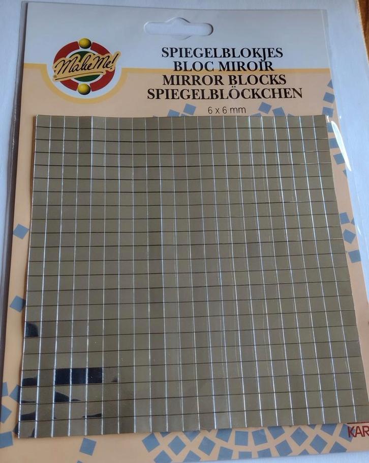 Make Me spiegelblokjes op zelfklevend vel 6 x 6 mm, Hobby en Vrije tijd, Knutselen, Nieuw, Materiaal, Ophalen