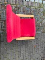 Rode IKEA POÄNG Fauteuil - Z.G.A.N., Huis en Inrichting, Fauteuils, Ophalen, Gebruikt, 75 tot 100 cm, 50 tot 75 cm