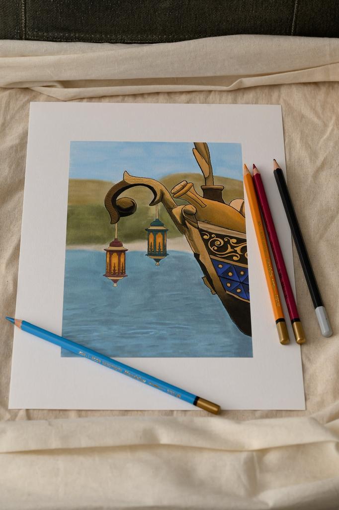 Digitale kunstprint – Sirocco (Efteling), Antiek en Kunst, Kunst | Tekeningen en Foto's, Ophalen of Verzenden