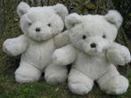 Beren, 2  speelgoed beren. Teddystof gebroken wit, Overige merken, Stoffen beer, Ophalen of Verzenden, Zo goed als nieuw