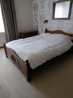 Eikenhouten Bed (1.40x2.00), Huis en Inrichting, Slaapkamer | Bedden, Ophalen, Gebruikt, Eiken jaren 80, Bruin