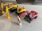 Drie mobiele graafmachines Cat Zeppelin O&K NZG Conrad, Hobby en Vrije tijd, Modelauto's | 1:50, Ophalen of Verzenden, Gebruikt