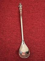 Kristal geslepen jampot met verzilverde jamlepel, Ophalen of Verzenden