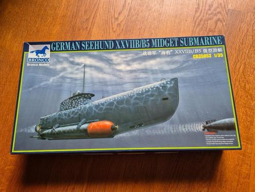Bronco Seehund XXVIIB Midget Submarine, 1:35, Hobby en Vrije tijd, Modelbouw | Boten en Schepen, Zo goed als nieuw, 1:32 tot 1:50