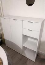 Witte opbergkast, 106x33,5x99 cm, Huis en Inrichting, Kasten | Dressoirs, Ophalen, Kunststof, 100 tot 150 cm, Zo goed als nieuw