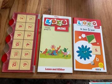 Mini loco basisdoos 2 boekjes kikker lezen rekenen puzzel beschikbaar voor biedingen