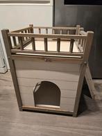 Houten dierenhuis, kat-hond-konijn-knaagdier, Ophalen of Verzenden, Zo goed als nieuw