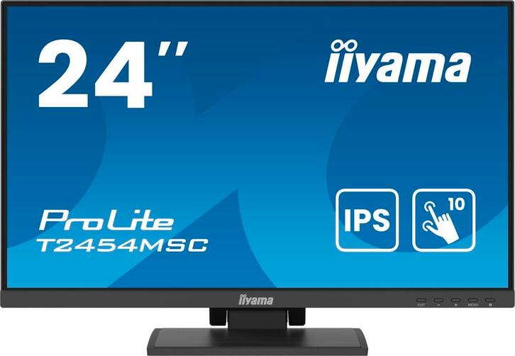 iiyama T2454MSC – 24 inch ips multi Touchscreen Monitor, Computers en Software, Monitoren, Zo goed als nieuw, DisplayPort, DVI