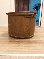 Antieke  koperen/ messing houtbak, Ophalen