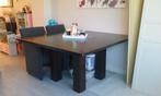 Indische teakhouten eettafel, Huis en Inrichting, Tafels | Eettafels, Ophalen, 100 tot 150 cm, 50 tot 100 cm, Zo goed als nieuw