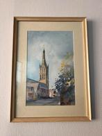 Aquarel Schilderij Steenwijk GROTE KERK - Henk Pries, Huis en Inrichting, Woonaccessoires | Schilderijen, Tekeningen en Foto's