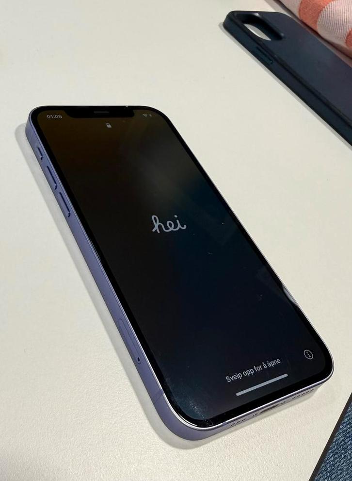 iPhone 12 256GB Paars - Eerste eigenaar, incl. Apple hoesje, Telecommunicatie, Mobiele telefoons | Apple iPhone, Zo goed als nieuw