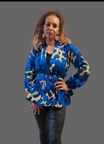 NANA Peplum Wrap Top, Geen merk, Ophalen of Verzenden, Nieuw, Blauw