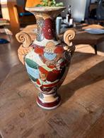 Antieke Vaas met Handgeschilderde Decoratie, Ophalen of Verzenden