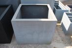 Grote grijze vierkante bloempot bloembak Fiberstone 82x82, Tuin en Terras, Ophalen, Overige materialen, Gebruikt, 40 cm of meer