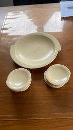 Vintage set onderschaal met bordjes, Antiek en Kunst, Ophalen of Verzenden