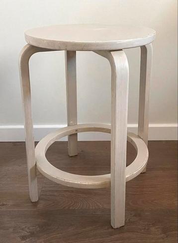 Vintage Design Alvar Aalto Artek Grijs Kruk Krukje beschikbaar voor biedingen