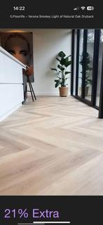 Visgraat klik pvc vloer, uitverkoop, 75 m² of meer, Beige, Nieuw, Ophalen