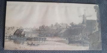 Oude tekening Amstel Amsterdam beschikbaar voor biedingen