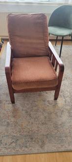 Vintage bruine rookstoel, Antiek en Kunst, Antiek | Meubels | Stoelen en Banken, Ophalen