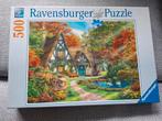 Ravensburger 500 stukjes Cottage in herfst, Ophalen of Verzenden, 500 t/m 1500 stukjes, Zo goed als nieuw
