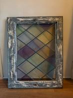 Vintage raamkozijnen met glas in lood, Antiek en Kunst, Ophalen