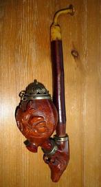 Prachtige antieke pijp houtsnijwerk, Verzamelen, Rookartikelen, Aanstekers en Luciferdoosjes, Gebruikt