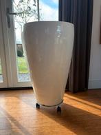 Grote witte plantenpot - 75cm hoog, 50cm doorsnede, Tuin en Terras, Bloempotten, Ophalen, Gebruikt, 40 cm of meer, Binnen