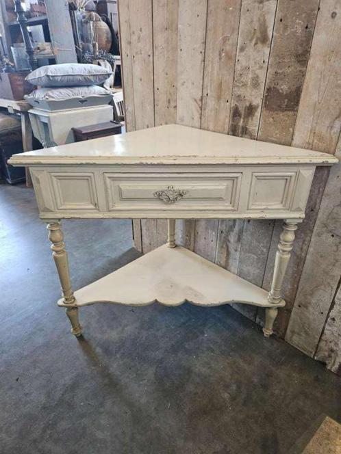 brocante franse hoektafel ``WOONWINKEL RUSTIEK``, Antiek en Kunst, Antiek | Meubels | Tafels, Ophalen
