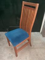 Eikenhout eetkamerstoelen 6 stuks, Tuin en Terras, Ophalen, Gebruikt, Hout