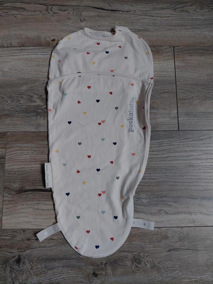 Puckababy piep, Confetti Hearts, als nieuw, Kinderen en Baby's, Dekens, Slaapzakjes en Inbakerproducten, Zo goed als nieuw, Bakerzak of Bakerdoek