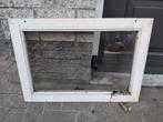Valraam enkel glas hardhout., Gebruikt, Raamkozijn, Minder dan 75 cm, Inclusief glas