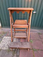 Antieke bidstoel / trapje, Huis en Inrichting, Gebruikt, Bruin, Eén, Hout