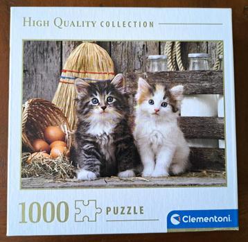 Snoezige Clementoni puzzel Lovely Kittens 1000 stukjes HQC beschikbaar voor biedingen