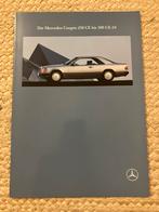 Mercedes-Benz C124 W124 Coupé brochure 10/89, Ophalen of Verzenden, Mercedes