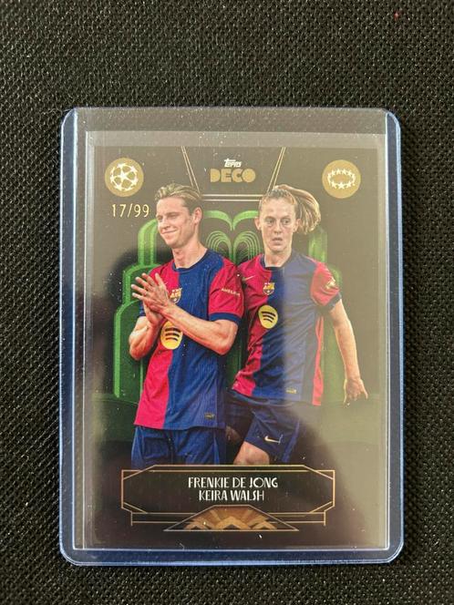 Frenkie de Jong en Keira Walsh /99 FC Barcelona, Hobby en Vrije tijd, Stickers en Plaatjes, Zo goed als nieuw, Plaatje, Ophalen of Verzenden