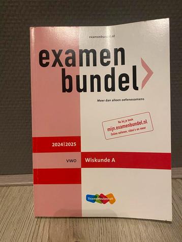 Wiskunde A VWO - examenbundel 2024-2025 beschikbaar voor biedingen