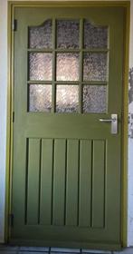 2 Merbau-deuren, Doe-het-zelf en Verbouw, Deuren en Horren, Ophalen, 80 tot 100 cm, 200 tot 215 cm, Hout