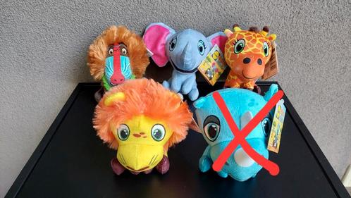 4x Lidl Safari Mini 2024 Olifant Mandril Giraf Leeuw NIEUW, Kinderen en Baby's, Speelgoed | Knuffels en Pluche, Nieuw, Overige typen