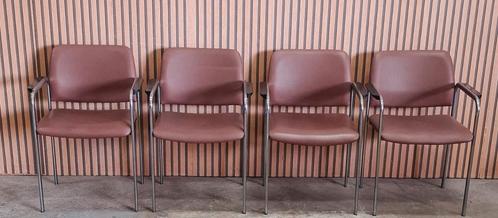 7 x Vintage vergaderstoelen leer design stoelen Bauhaus, Antiek en Kunst, Antiek | Meubels | Stoelen en Banken, Ophalen of Verzenden