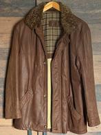 Lottusse leren en kasjmier jas, Kleding | Heren, Jassen | Winter, Bruin, Maat 48/50 (M), Ophalen of Verzenden, Zo goed als nieuw